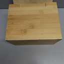 Face Towels Holder with 60 XL Towels, Disposable Towelettes Bamboo Box Cotton Balls Holders, Facial Towels Container with Drawer, Towels XL Organizer for Bathroom, Makeup Remover Dry Wipes Washcloths