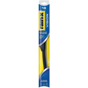 Rain-X Vision Wiper Blade, Standard Beam, All Weather Performance Curved Smooth Wipe (18)