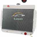 3 Row Aluminum Radiator Compatible For Chevy Bel Air Impala El Camino Biscayne 63-68 64 65 66 67 3 Core Full Aluminum Radiators