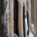 GORILLA GRIP Slip Resistant Tufted Chair Cushions, No Ties Required, Set of 6 Memory Foam Pads for Dining Room Kitchen Table, Office, Rocking Chairs, Plush Seat Cushion Pad, Home Decor, 16x17, Black