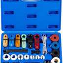 Orion Motor Tech Master Quick Disconnect Tool Set, 25pc Line Disconnect Tool Kit for A/C Fuel & Transmission Systems, Fuel Line Disconnect Tools for Mechanics Compatible with Ford Chevy GM More, Blue