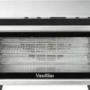 Food Dehydrator Machine - 5 Stainless Steel Trays, Digital Adjustable Timer, 400W, 176F, Temperature Control, Mini Dryer for Jerky, Herb, Meat, Beef, Fruit and Dog Treats, Model 2015YJ, Silver