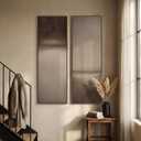 Long Narrow Framed Brown and Beige Neutral Abstract Vertical Wall Art, Set of 2 Modern Canvas Prints Paintings Artwork for Walls, Minimalist Pictures for Living Room Bedroom Hallway Entryway Wall Decor, 20"W x 60"H x 2Pcs