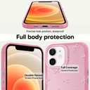 3 x Cute Bow Phone Case for iPhone 12/12 Pro Aesthetic Pink Bow Pattern Case Funda for Girls Women Girly Slim Fit TPU Shockproof Protective Cover for iPhone 12 6.1 Inch