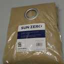 Sun Zero Easton Blackout Energy Efficient Grommet Curtain Panel, 40" x 95", Taupe (pack of 1)
