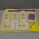 Bates- Duplex Wall Plate, 5.5" x 3.5"/Over Size, 12 Pack, Ivory, Electrical Outlet Cover Plates, Wall Outlet Cover