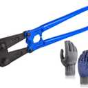 36 IN Bolt Cutter with Drop Forged Cr-Mo Alloy Steel Blades,with Ergonomic Handle,Heavy Duty Metal Cutter for Rebars, Chains, Locks, Wires, Bolts, Fence.
