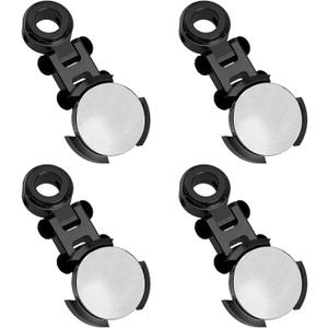 ShareGoo 4Pack Metal Magnetic Stealth Invisible Body Post Mount Upgrade Parts Compatible with Axial SCX10 HSP Redcat D90 1/10 RC Crawler Drift Car Truck (Black)