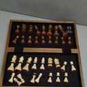 Chess Armory Wooden Chess Set  17-Inch Large Chess Board with Felted Storage Box, Extra Queens & Handcrafted Staunton Pieces