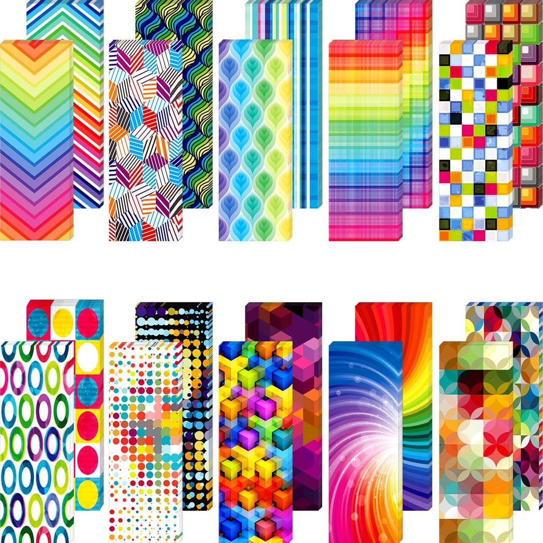 Laminated Book Markers Optical Bookmarks Reading Creative Colored Bookmarks for Teacher Student Kids Classroom School Office Stationery Supply(160 Pieces)