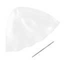Salon Highlighting Cap Set Reusable Silicone Dyeing Hat Hook for Professional Hair and Highlights Flexible and Comfortable Fit White