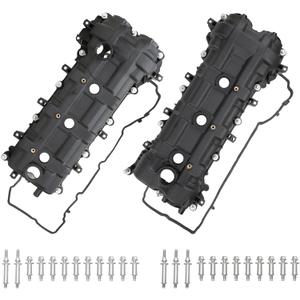 MITZONE Valve Covers compatible with 2011-2020 Dodge Chrysler Jeep RAM 3.6L V6 Grand Cherokee Wrangler Journey Grand Caravan Town Country 1500 Replaces 5184068AN 5184069AN (letf + Right Side)
