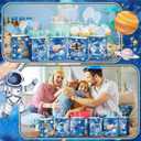 Glenmal 24 Pcs First Trip Around the Sun Party Bags for Boy 1st Birthday Supplies Planet Birthday Goodie Gift Candy Treat Paper Bags for Kid Baby Shower 1st Outer Space Party Favors Decor