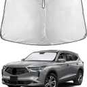 EcoNour Windshield Sunshade Compatible for Acura MDX 2021-2024 2025 2026, Sun Visor for Front Windshield & Window Sun Shade Cover, UV Heat Blocker & Protector, Car Accessories