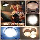 PATIKIL 12.5" Diameter Lampshade Diffuser, 2 Pcs 2mm Thick Round Diffuser Sheet for Drum Lampshades, Pendants Light, DIY Light Shield, Frosted White