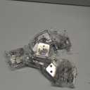 DecoBasics 3/8" Inset Cabinet Hinges Brushed Nickel (10 Pair -20 Pcs) Offset Self Closing Cabinet Hinges for Kitchen Cabinets Satin Nickel w/Silicon Bumpers & Upgraded Screws