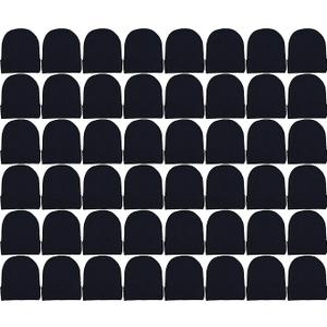 48 Pack Winter Beanies, Bulk Cold Weather Warm Knit Skull Caps, Mens Womens Unisex Hats