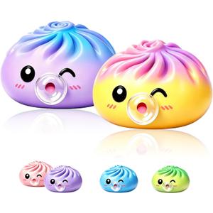 2026 Blow Bubble Squishy, Dumpling 2.0 Squishy Blowing a Bubble, Soft StressRelief Fidget, Sensory Balls, MysteryDumpling Box, Cute Desk & Birthday Gift