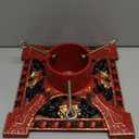 Cast Iron Christmas Tree Stand for Real Live Trees, Heavy Duty Stable Base with Deep Water Reservoir to Keep Fresh, Xmas Tree Holder for Christmas Indoor Outdoor Holiday Decoration(Red)