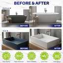 Tub and Tile Paint Refinishing Kit, 35oz Bathtub Paint Kit with Tools, White Tub Paint for Bathtub, Shower, Kitchen Countertop, Porcelain, Easy to Cover & Low Odor, 50-55sq.ft
