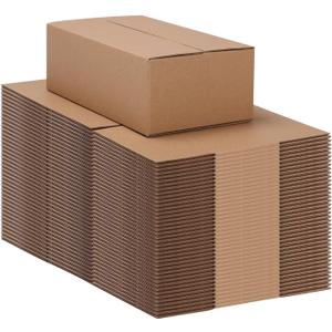 9x5x3 Shipping Boxes Set of 40, Brown Kraft Corrugated Cardboard Small Boxes Mailers for Business Packaging
