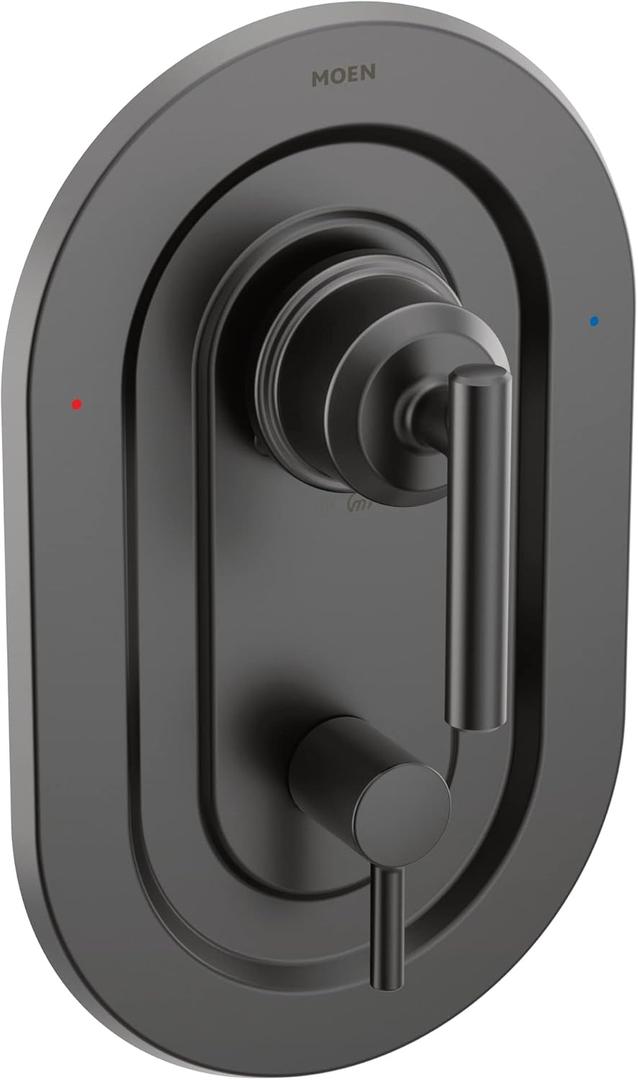 Moen Gibson Matte Black Posi-Temp with Built-in 3-Function Transfer Valve Trim Kit, Valve Required, T2900BL