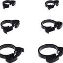 Reef Aquarium Nylon Hose Clamps Set, 8.1-32.5mm Plastic Snap Clamps Kit (Black Nylon Hose Clamps 36pack)
