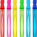 JOYIN 14.6 Big Bubble Wands for Kids, 6 PCS Bubble Wand with Refill Solution for Summer Toy Party Favor, Outdoors Toy Activity, Easter Basket Stuffers, Birthday Gift