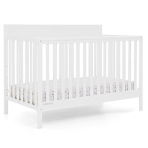 Delta Children Isabelle 6-in-1 Convertible Crib, Converts to Toddler Bed, Daybed, Sofa & Full Bed with/Without Footbaord, Greenguard Gold Certified, Mattress Heights, Bianca White