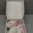 iPlay, iLearn Plush Magic Unicorn Toy W/Remote Control Fairy Magical Wand, Girl Music Unicorn Stuffed Animal W/LED Light Sound, Interactive Birthday Gift 18 24 Month Baby Toddler 2 3 4 5 6 7 Year Kid