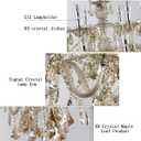 Modern Luxury K9 Crystal Chandelier, 12-Light Cognac Crystal Pendant Light,Candle Style Crystal lamp Lighting Fixture for Dining Room,Hotels, Hall Way, Bars, Restaurants (12 Lights)