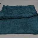 MIULEE Pack of 2 Couch Throw Pillow Covers 24x24 Inch Soft Teal Chenille Pillow Covers for Sofa Living Room Solid Dyed Pillow Cases