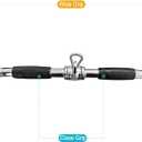LAT Pulldown Bar Press Down Bar Heavy Duty Cable Machine Attachments V-Shaped Bars with Rubber Handgrips for Gym Home