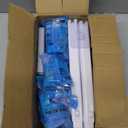 2 Pack Disposable Toilet Brush and Holder Set,Extended Handle with 48 Cleaner Refills Toilet Brush for Toilet Bowl Cleaners,Bathroom Cleaning, Bathtub - Blue (Ocean Fresh Scent)