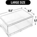 Clear Plastic Stackable Storage Drawers Bins, Perfect for Kitchen Pantry Organization and Storage, Under Sink Organizer, Pull Out Cabinet Organizer, Makeup, Bathroom Storage Containers for Organizing