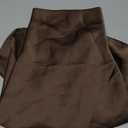 Satin Halter Tops for Women Mock Neck Backless Tank Tops Sexy Sleeveless Silk Camisole for Going Out (Large, Dark Brown)