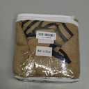 Linen Shower Curtain Khaki Cute Black Scalloped Boho Modern Shower Curtains for Bathroom Set, 72" W x 72" L