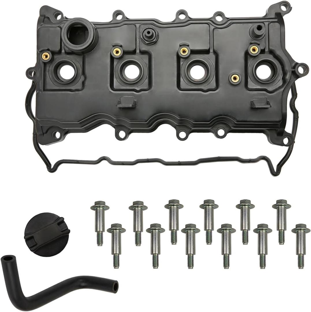 MITZONE Engine Valve Cover Compatible with 2007-2013 Nissan Altima Sentra SE-R 2.5L Part# 13264-JA00A 13270-JA00A