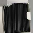 [500 Pcs] 5 Inch Black Drinking Straws - 0.24'' Diameter Disposable Plastic Straw for Coffee and Cocktail, Short Straws for Bar, Cafe, Club, Kitchen, Party, Martini, Margarita and Whiskey