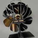 HIDALIFE Wood Stove Fan Heat Powered, Magnetically Flue Pipe Mounted Dual Motor 12 Blades Fan, Non Electric, Silent Thermal for Gas Pellet Wood Burner Tent Stove Accessories