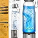 Hydrogen Water Bottle,Portable SPE/PEM Hydrogen Generator Cup 16oz,Rich Hydrogen Infused Water Maker for Health, Fitness,Gift for Home, Office & Travel (Sliver)