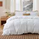 Bedsure Duvet Cover Oversized King Size , 1 Pack, Includes 1 Duvet Cover (120"x98")  NO Comforter, White
