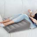 USHMA Inflatable Wedge Pillow for Sleeping, Portable Travel Wedge Pillow for Sitting in Bed, Inflatable Wedge Pillows for Travel, Blow Up Under Knee Pillow