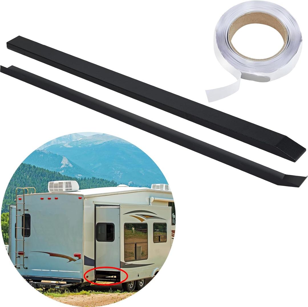 Leyndo 2 Pcs RV Slide Out Ski Set Slide Out Stabilizers for RV Camper Slide Out Supports Slide Gaskets Prevents Floors from Being Scratched and Scuffed (Include Install Tape) Leyndo 2 Pcs RV Slide Out Ski Set Slide Out Stabilizers for RV Camper Slide Out Supports Slide Gaskets Prevents Floors from Being Scratched and Scuffed (Include Install Tape)