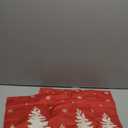 CXMEIFLY Christmas Pillow Covers 18x18 Inch Set of 2 Red Cream Christmas Tree Snowflakes Decor Throw Pillows Winter Xmas Holiday Outdoor Cushion Cases for Couch Bed Decorations