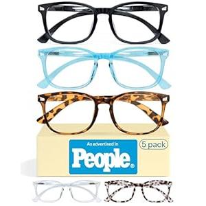 CCVOO 2.5 Reading Glasses for Women, Eye Glasses, Blue Light Readers, Cheaters
