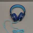 AILIHEN Kids Headphones, I35 On-Ear Headphones for School, Safe Volume 93dB, HD Mic Stereo Headphone for Kid Girls Boys, Foldable 3.5mm Wired for Chromebook, Laptop, Computer, Tablet (Blue) (Indigo)