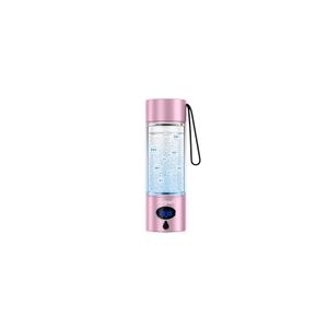 Hydrogen Water Bottle - 5000 PPB in 8 Minutes, Cyclic Mode for 8 Hours, Self Clean, Aluminum & Glass, 360ml Capacity, for Travel, Sports, Office, Home (Pink)