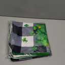 4pcs ST Patrick's Day Pillow Covers 18 x 18 Inch Buffalo Plaid Green Lucky Pillow Cases for St Patrick's Day Decor Shamrocks Throw Pillow Covers for Couch Sofa Home