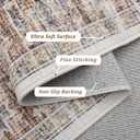 Living Room Rugs 8x10 Washable, Soft Vintage Large Area Rugs for Bedroom Boho Farmhouse Low Pile Non-Slip Indoor Carpet Rugs for Living Room Dining Room Home (Beige, 8'x10')